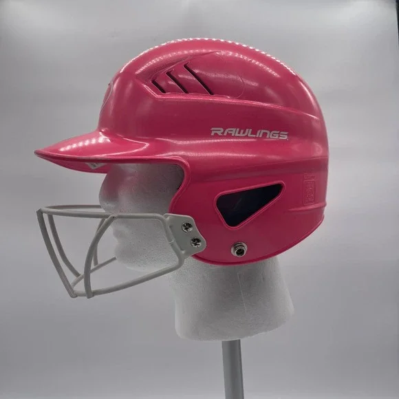 Rawlings RCFH Pink 6.5-7.5 Softball Batting Helmet + Face Guard WALRCFHMSBFG-OPK - Picture 11 of 16